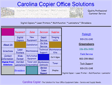 Tablet Screenshot of carolinacopier.com
